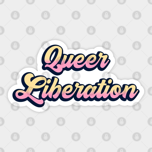 Queer Liberation Sticker by Football from the Left